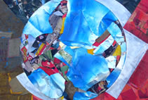 Oblò sacco metallo collage